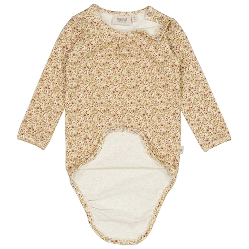 Eggshell Flowers Liv Body - Wheat → Luksusbaby.dk