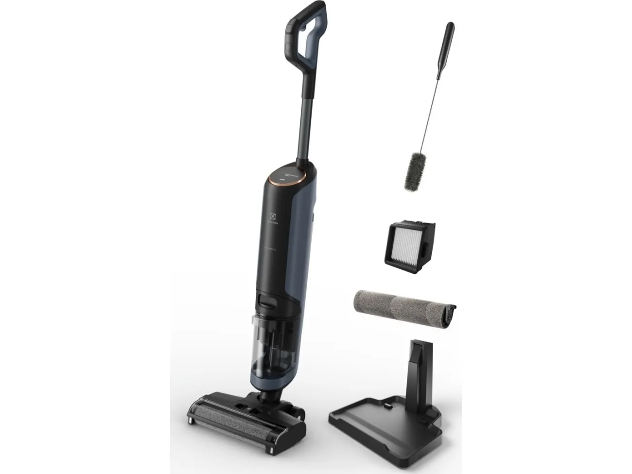 Electrolux EW81U3DB, Stående vakuum, Poseløs, Blå, 0,65 L, 0,55 L, Tør&våd