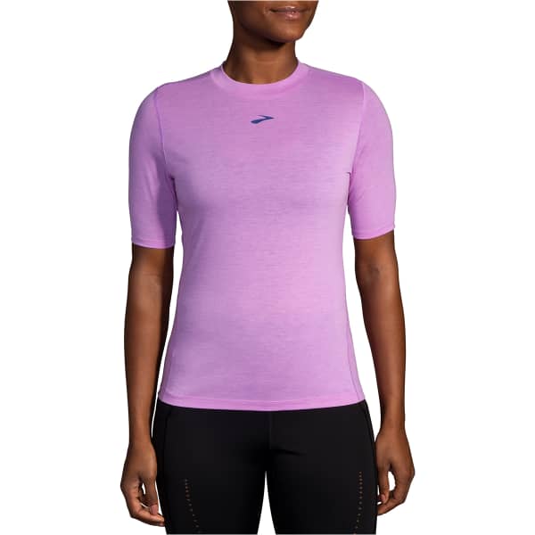 T-shirt trail BROOKS HIGH POINT SHORT SLEEVE W BRIGHT PURPLE