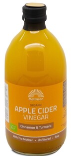 Mattisson HealthStyle Biologische Appel Cider Vinegar Cinnamon & Turmeric 500ML