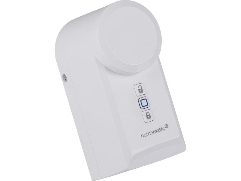 Homematic IP Smart Home Funk-Türschlossantrieb HmIP-DLD - W Komfortable & Flexible Zutrittssteuerung – für Euro-Zylinder / mit optionalem Adapter auch für CH und KABA-Zylinder – HmIP-DLD