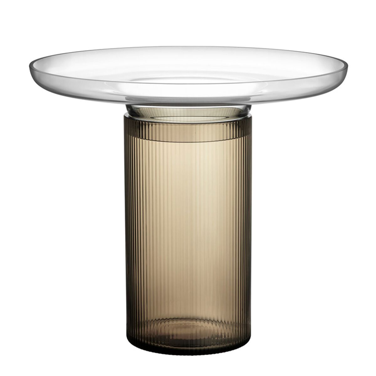 Ensemble-vase 22 cm, brun/grå