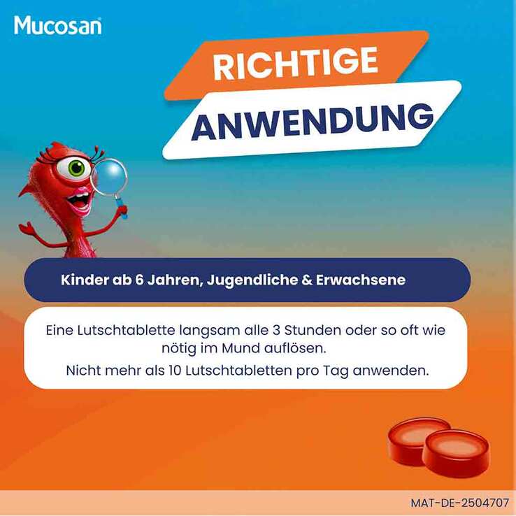 Mucosan Lutschtabletten rote Früchte, 16 St