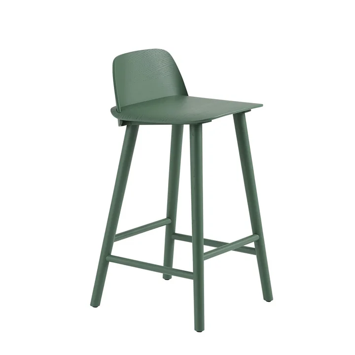 Muuto - Nerd Barhocker H 65 cm, grün