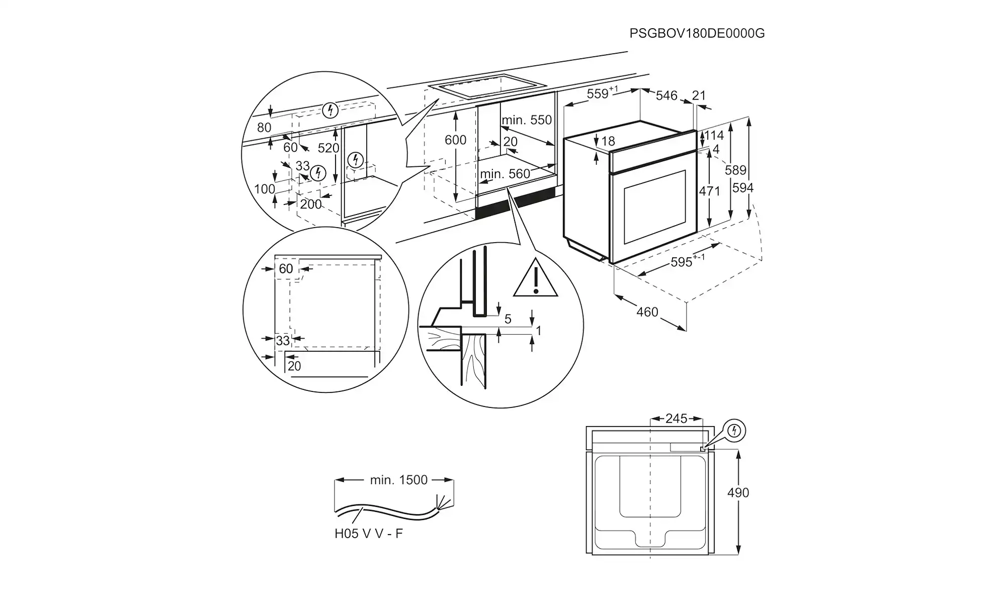 AEG Einbau-Herdset HZ24M2I122