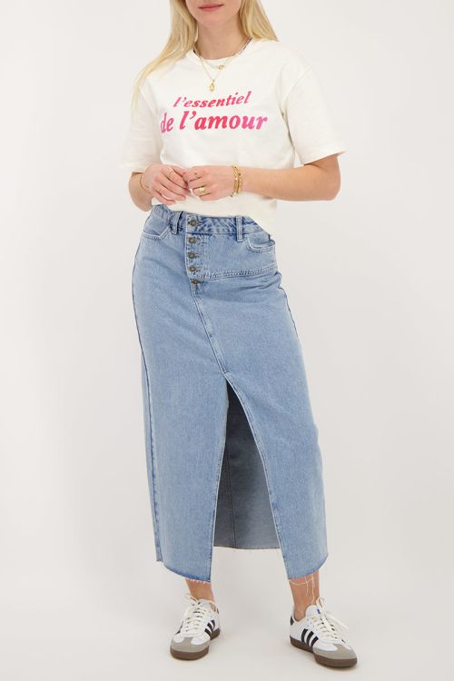 Wit T-shirt L'essentiel de amour