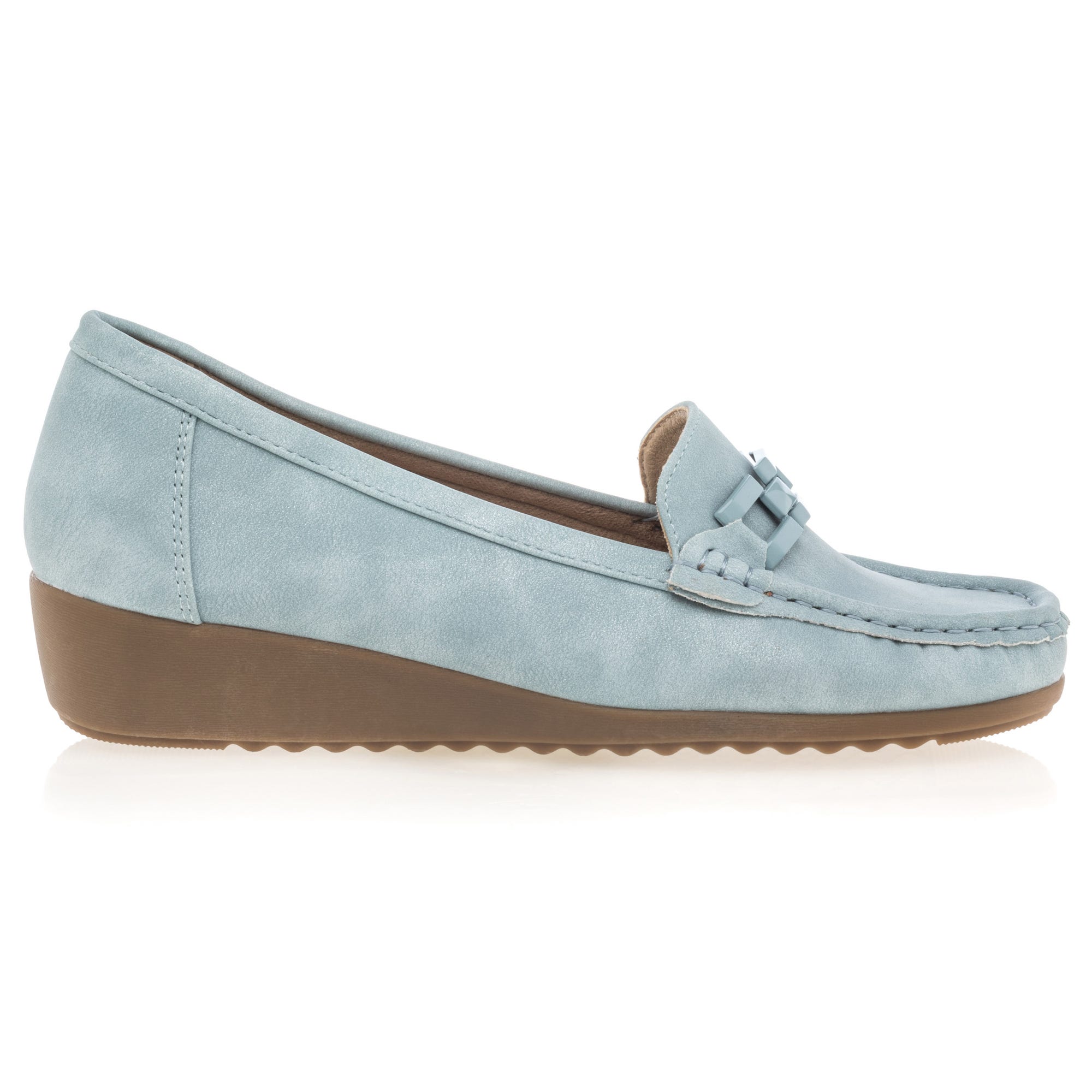 Mocassins pieds sensibles Femme bleu