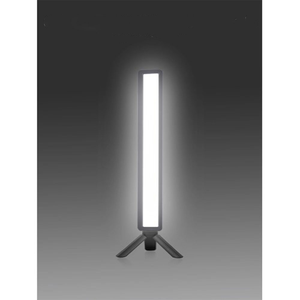 LED Foto Licht Video Beleuchtung (2500-9000K) mit Clip Halterung für Laptop - Schwarz