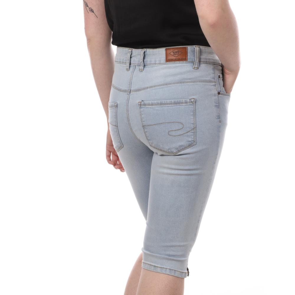 Lee Cooper Pantacourt Bleu Femme Lee Cooper Ozija