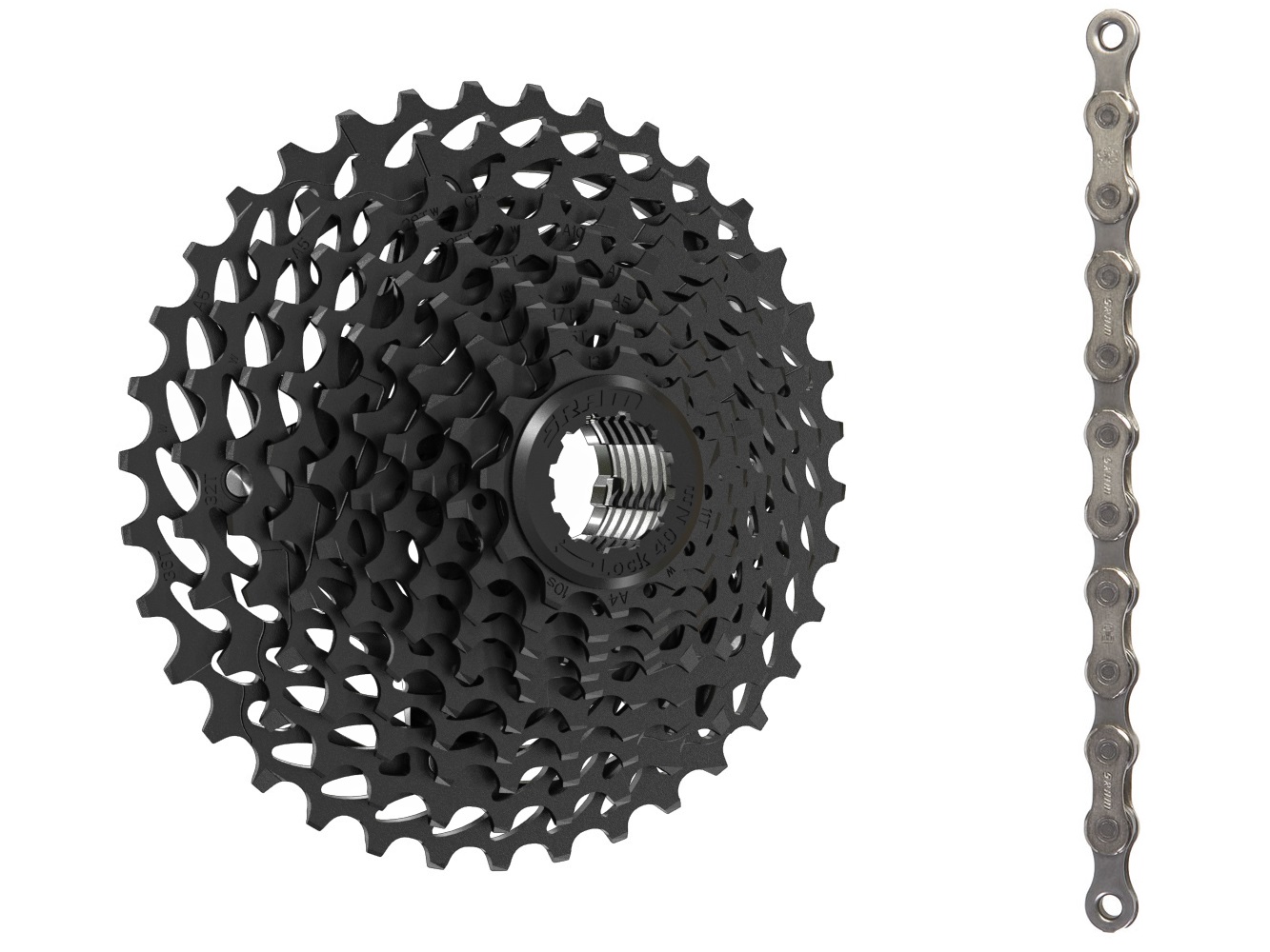 Sram Power Glide 10-Speed Kæde   Kassette, 11-36T