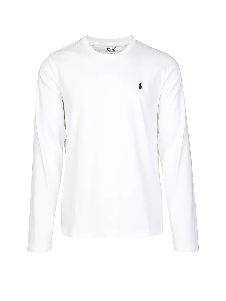 POLO RALPH LAUREN Pyjama Langarmshirt Weiss weiss