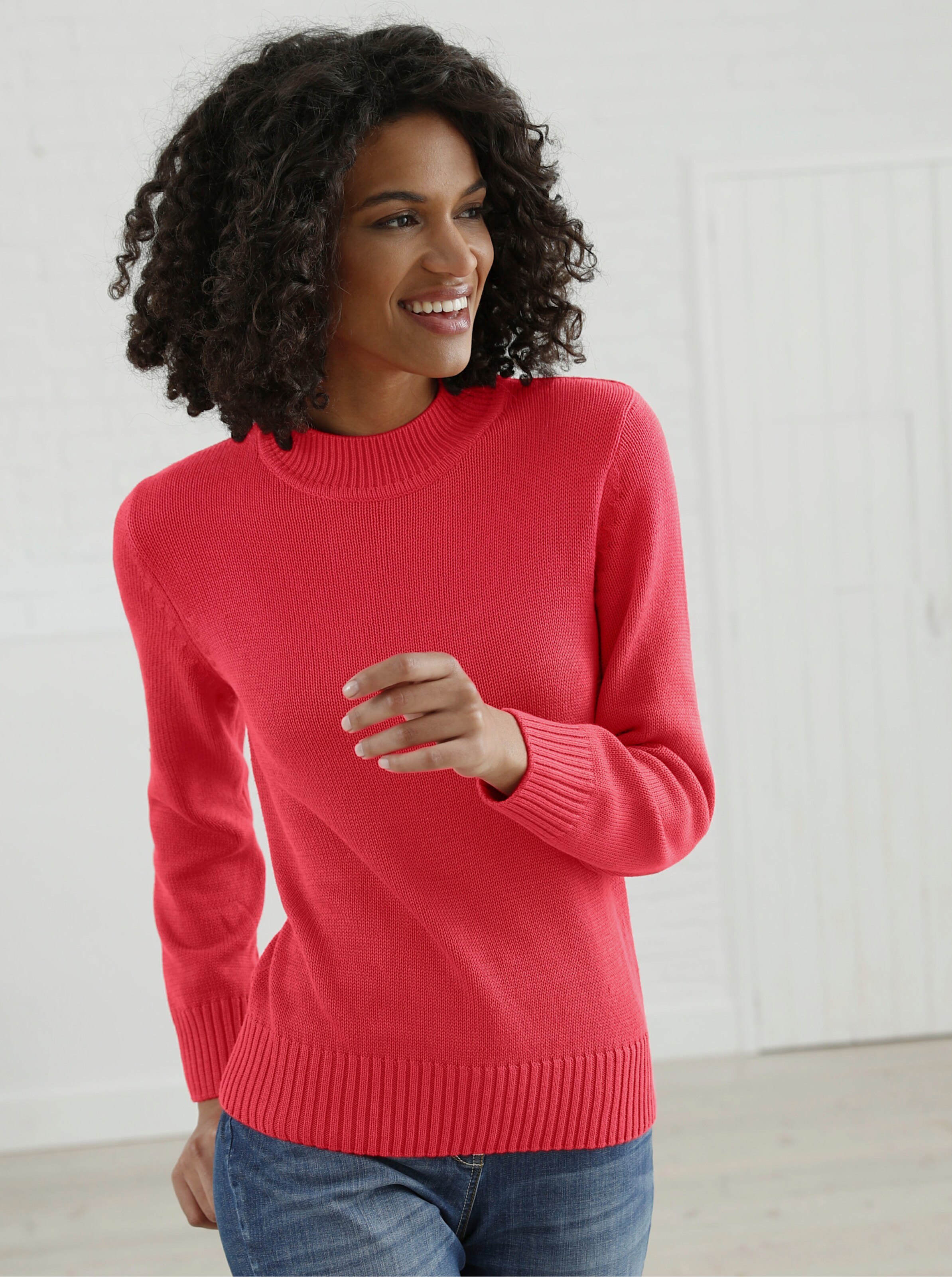 Stehkragenpullover