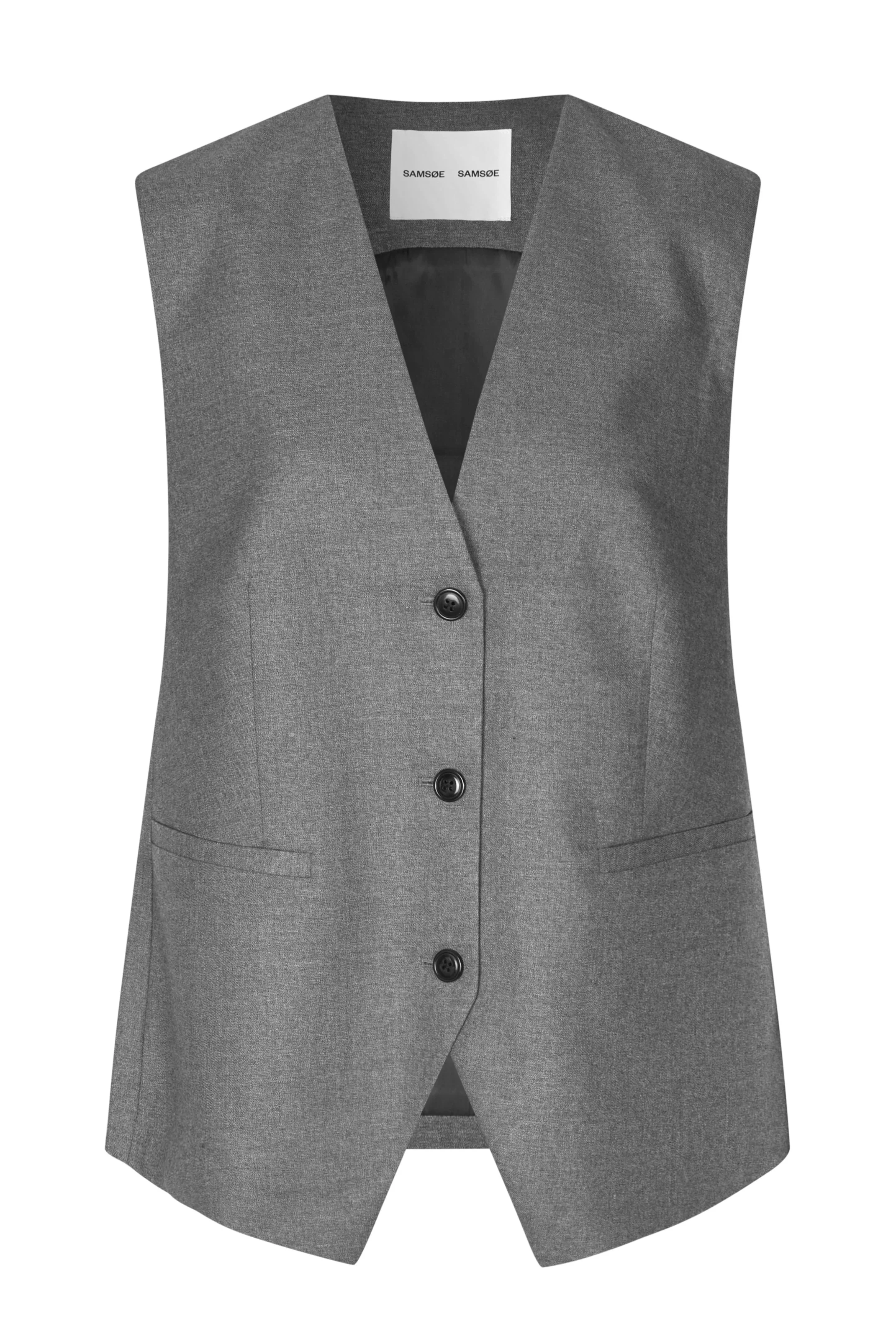 Samsøe Samsøe  Saleni vest - Grey Mel.