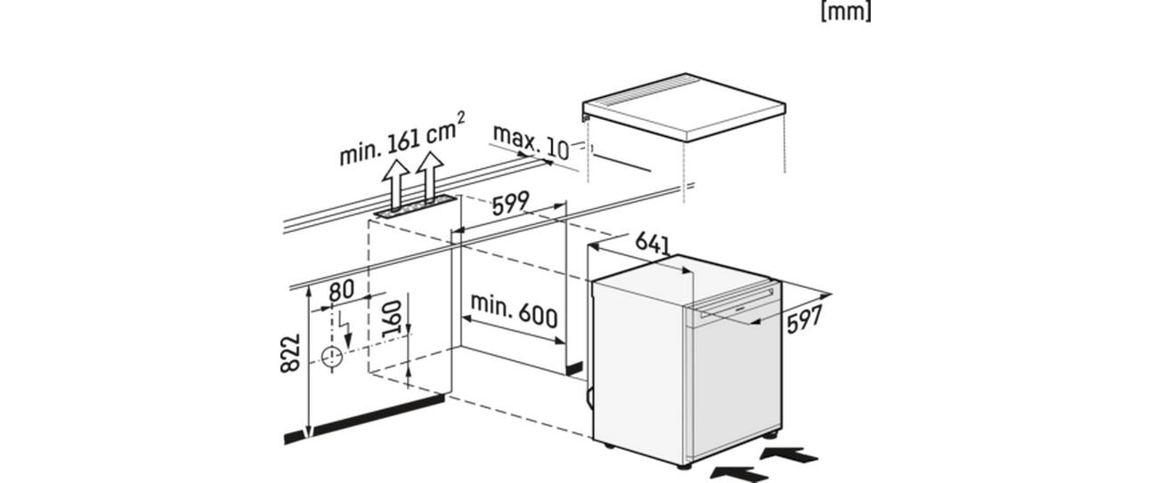 Kühlschrank K 4002 D Rechts<br>Stand-Kühlschrank