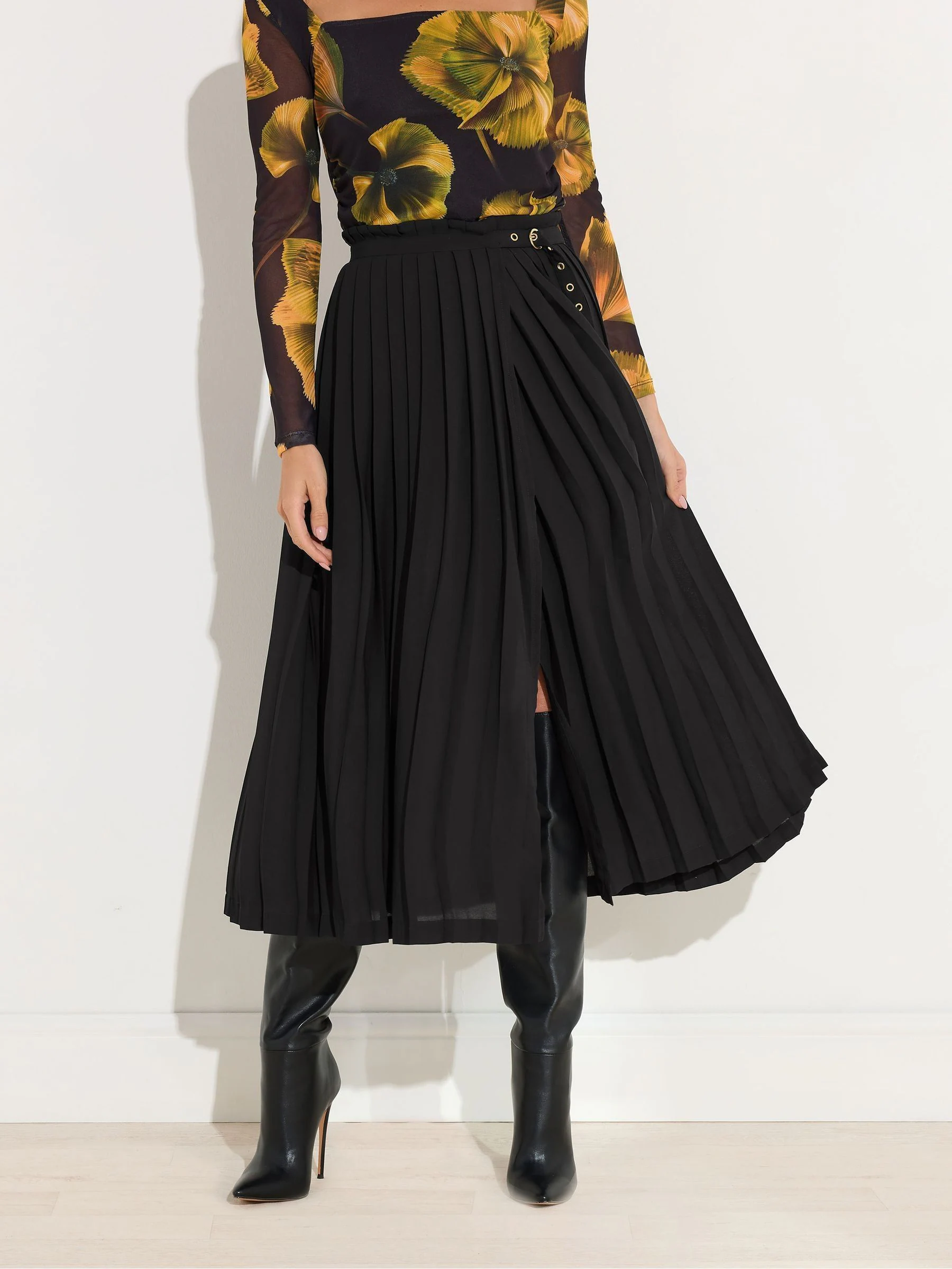 Star by Julien MacDonald Pleated Maxi Skirt