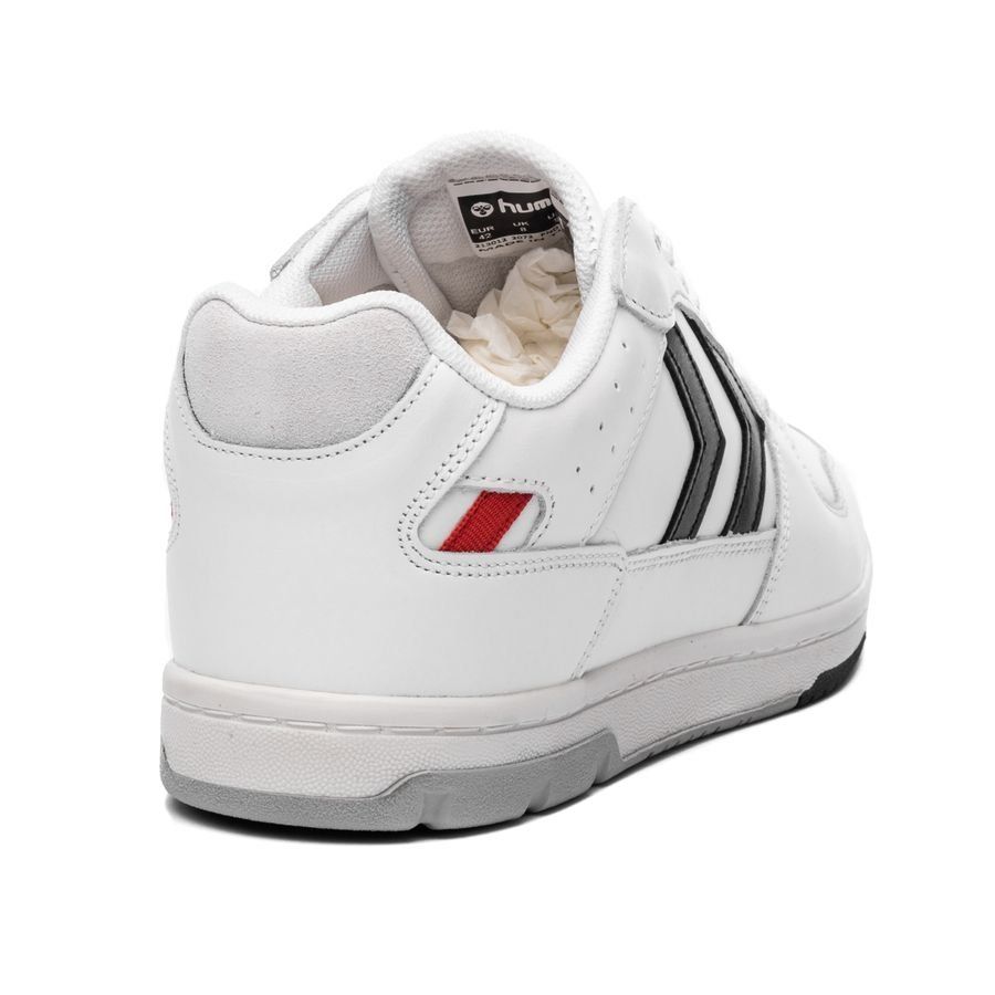 Hummel Chaussures Power Play Cuir - Noir/Blanc/Gris