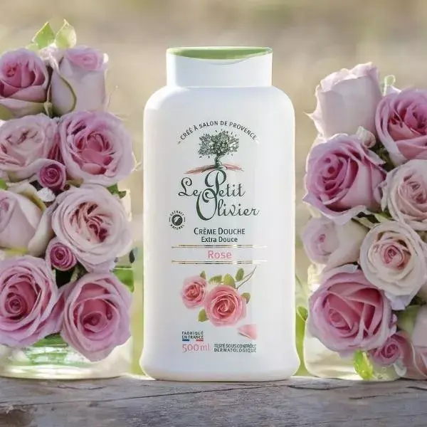 Le Petit Olivier - Creme de Banho Extra Suave - Aroma de Rosas - Sem Sabão 500ml