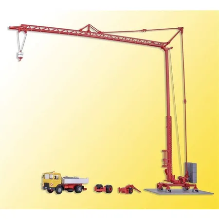 Kibri Man Kipppritsche und Liebherr SK 20 Schnelleinsatzkran