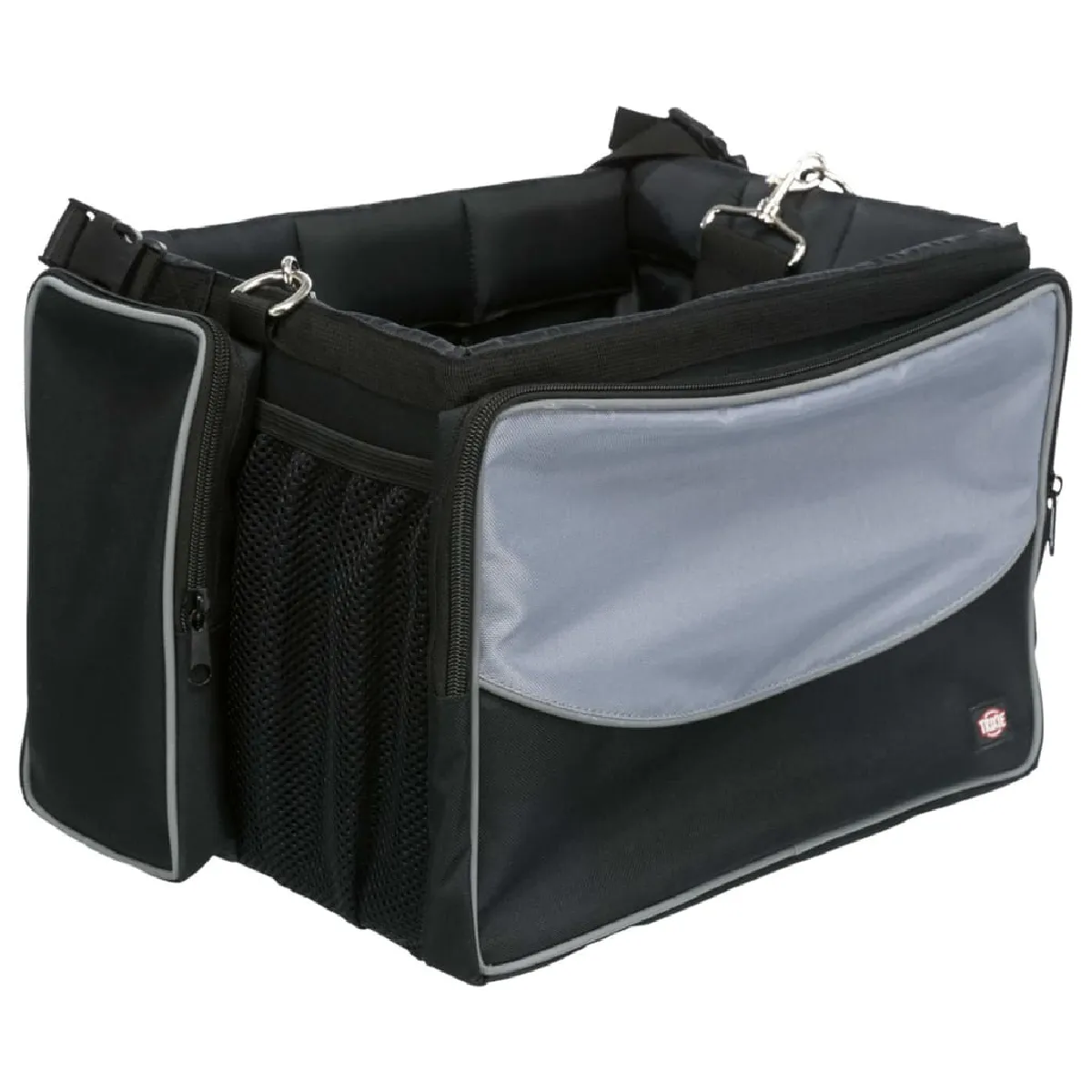 TRIXIE Panier vélo animaux Noir et gris