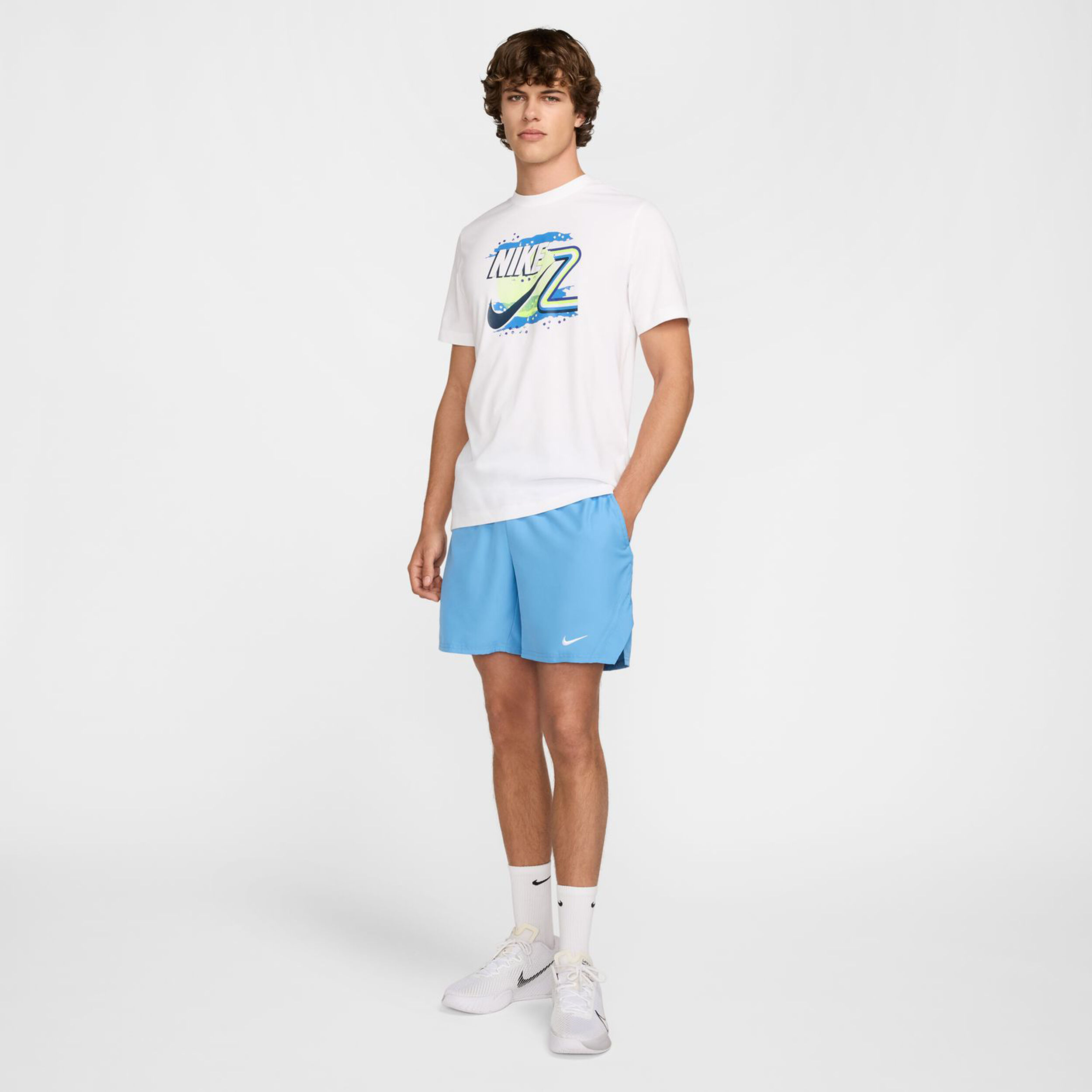 Nike Court Dri-Fit Victory 7in Shorts Hommes - Bleu