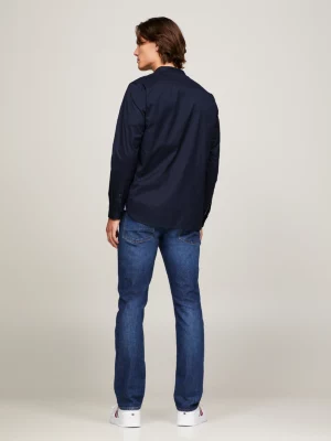 Camisa de corte regular com tingimento natural