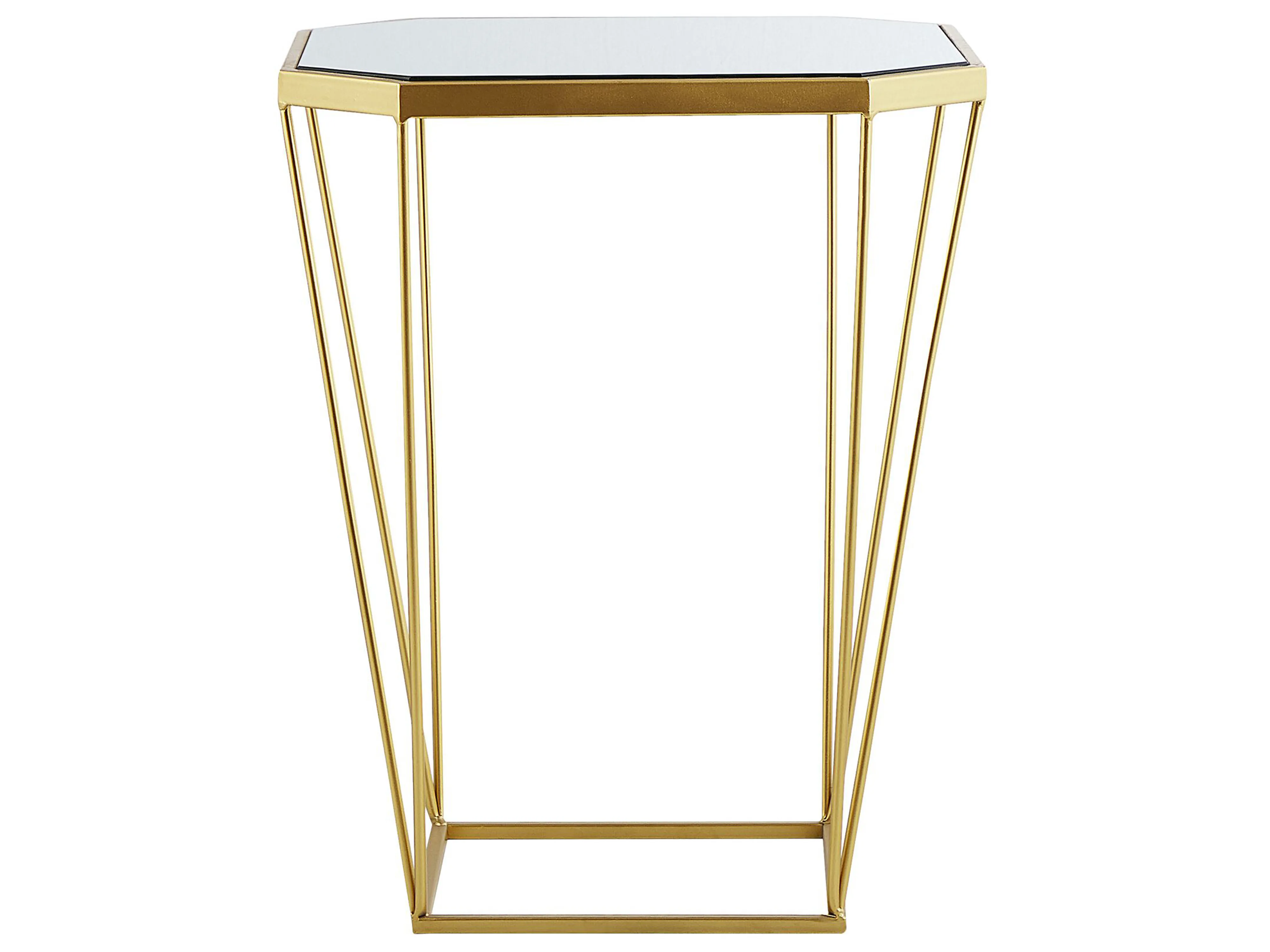 Set van 2 bijzettafels SIERRA Glas Goud