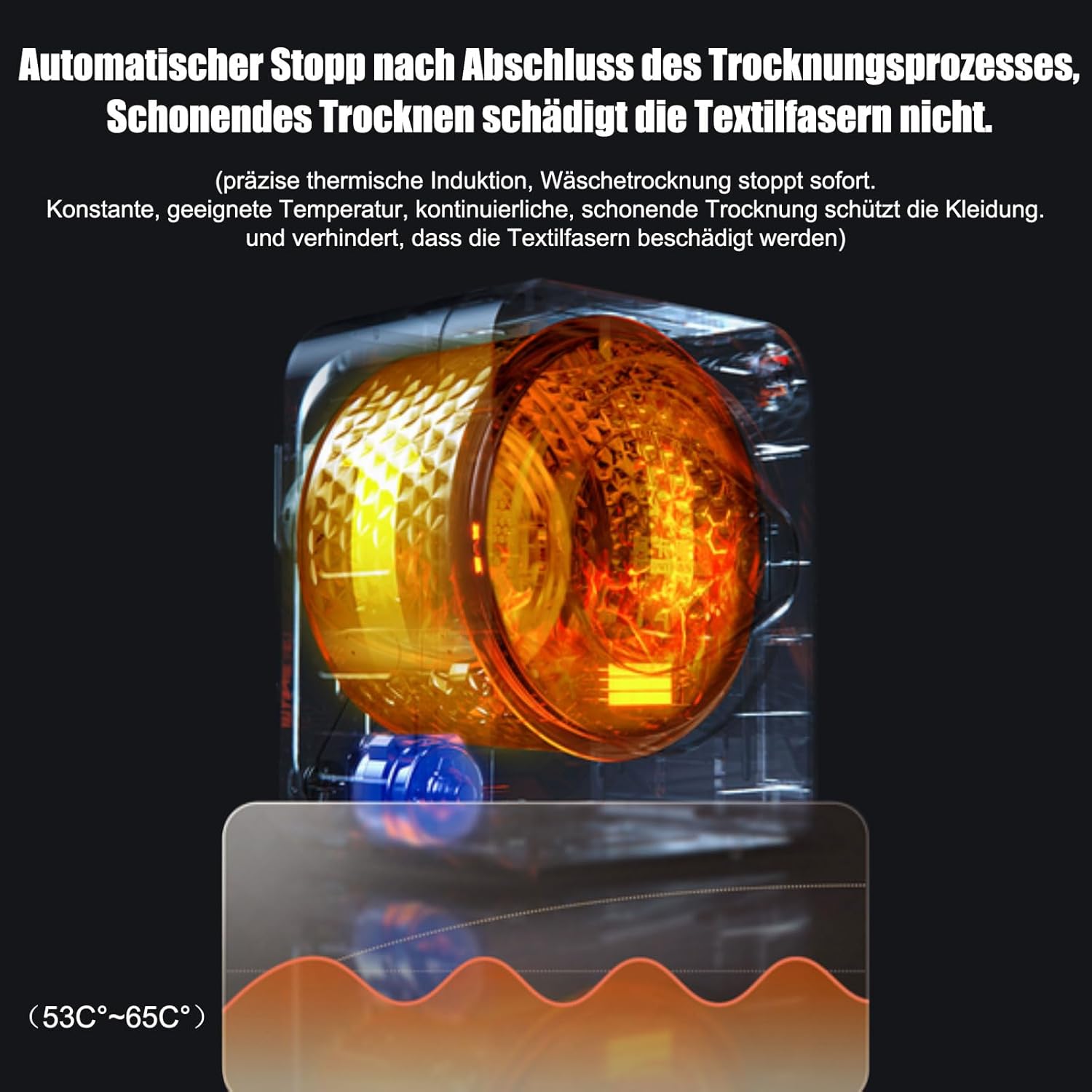 LEADZM Mini Wäschetrockner Elektrischer Trockner Ablufttrockner (GDZ40-520SX)