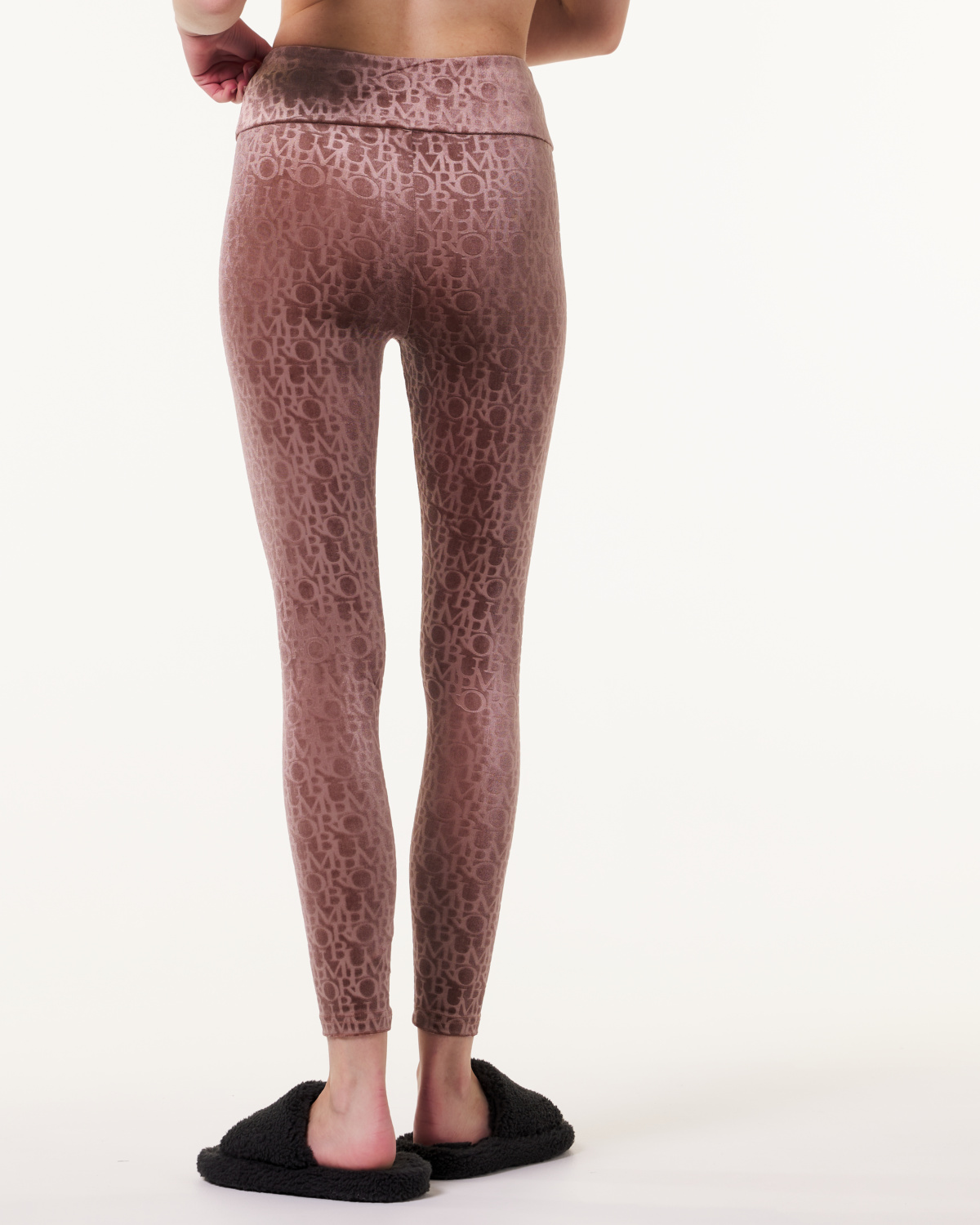 Bumpro Logomania Velour Tights Red Mustang