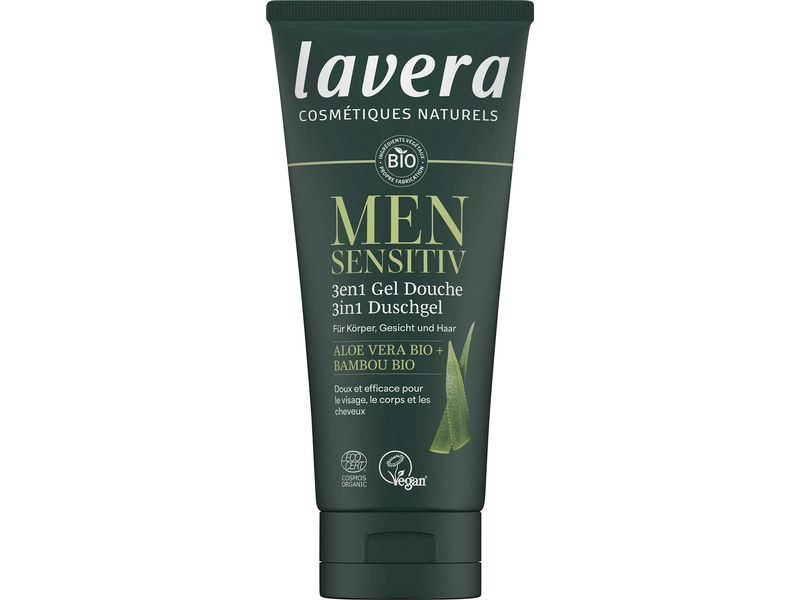 Lavera Duschgel Men Sensitiv 3in1 Duschgel 200 ml Natürliches 3in1 Duschgel für die tägliche Haut- und Haarpflege