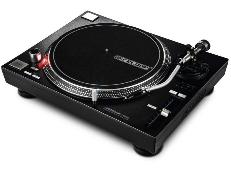 Reloop Plattenspieler RP-7000 MKII Schwarz Plattenspieler mit quarzgesteuertem Upper-Torque-Direktantrieb