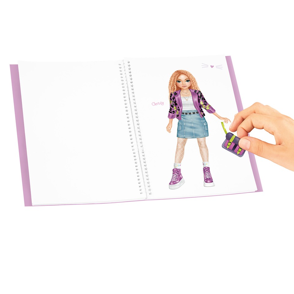 TOPModel - Dress Me Up Stickersbog stor - REBEL KITTY
