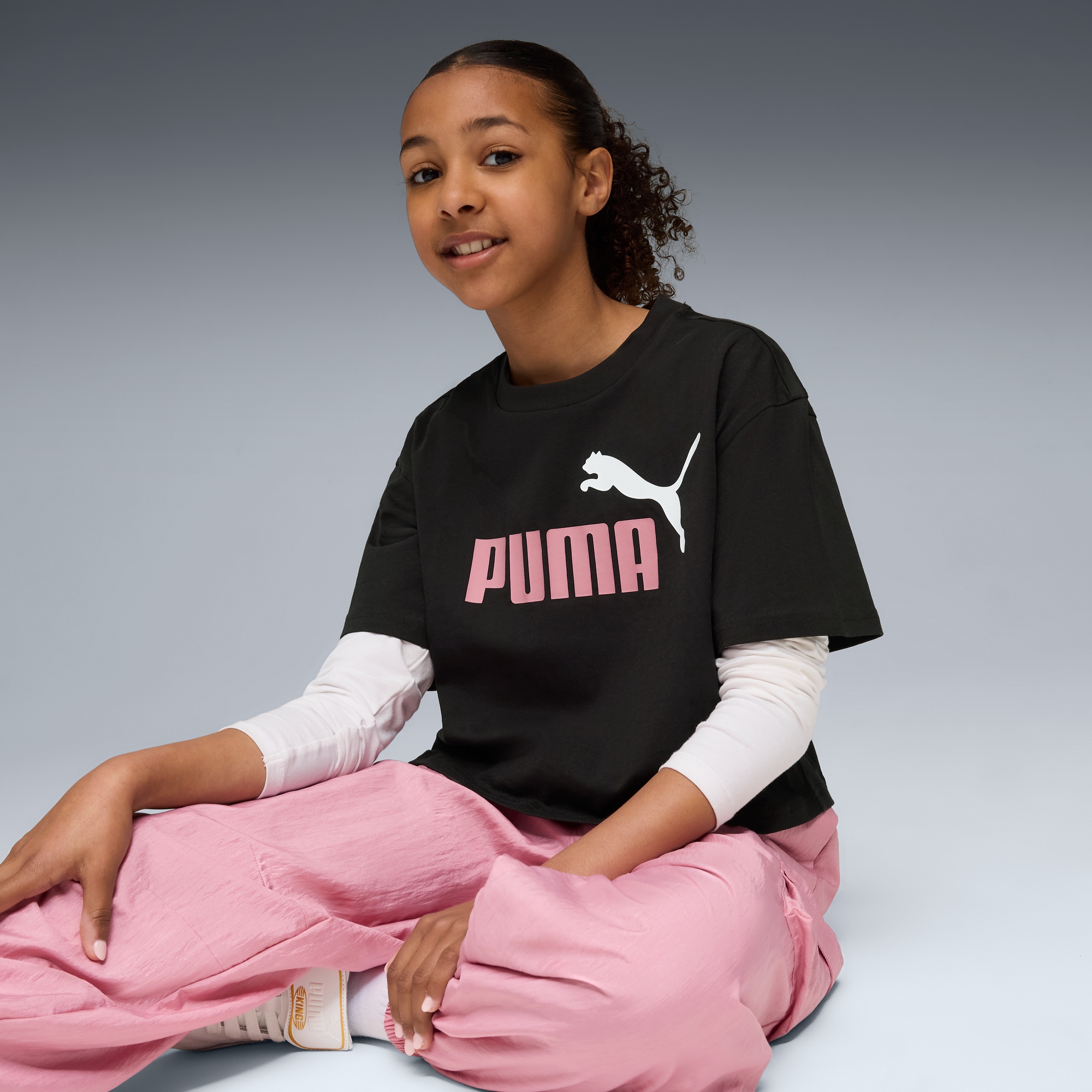 PUMA T-Shirt »ESS 2 COLOR NO. 1 LOGO SHORT LENGTH TEE G«