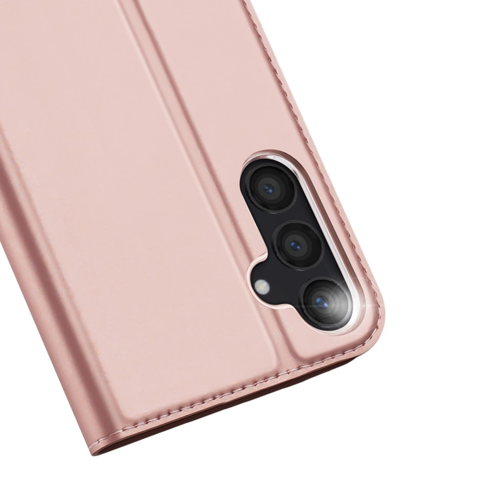 Samsung Galaxy S24 Flip Wallet Cover Leder Tasche - Roségold