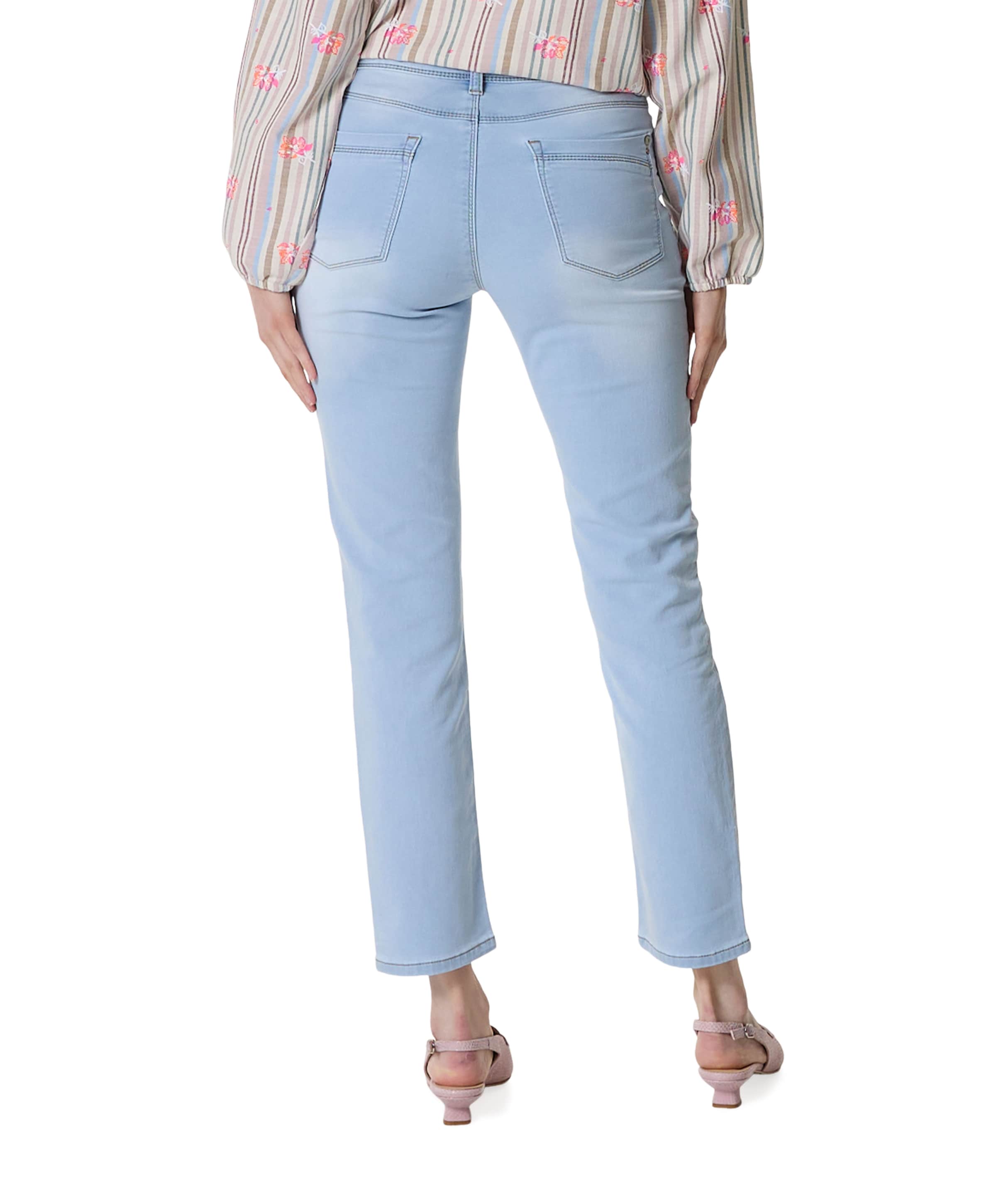 Geisha Roll-up dames jeans blauw