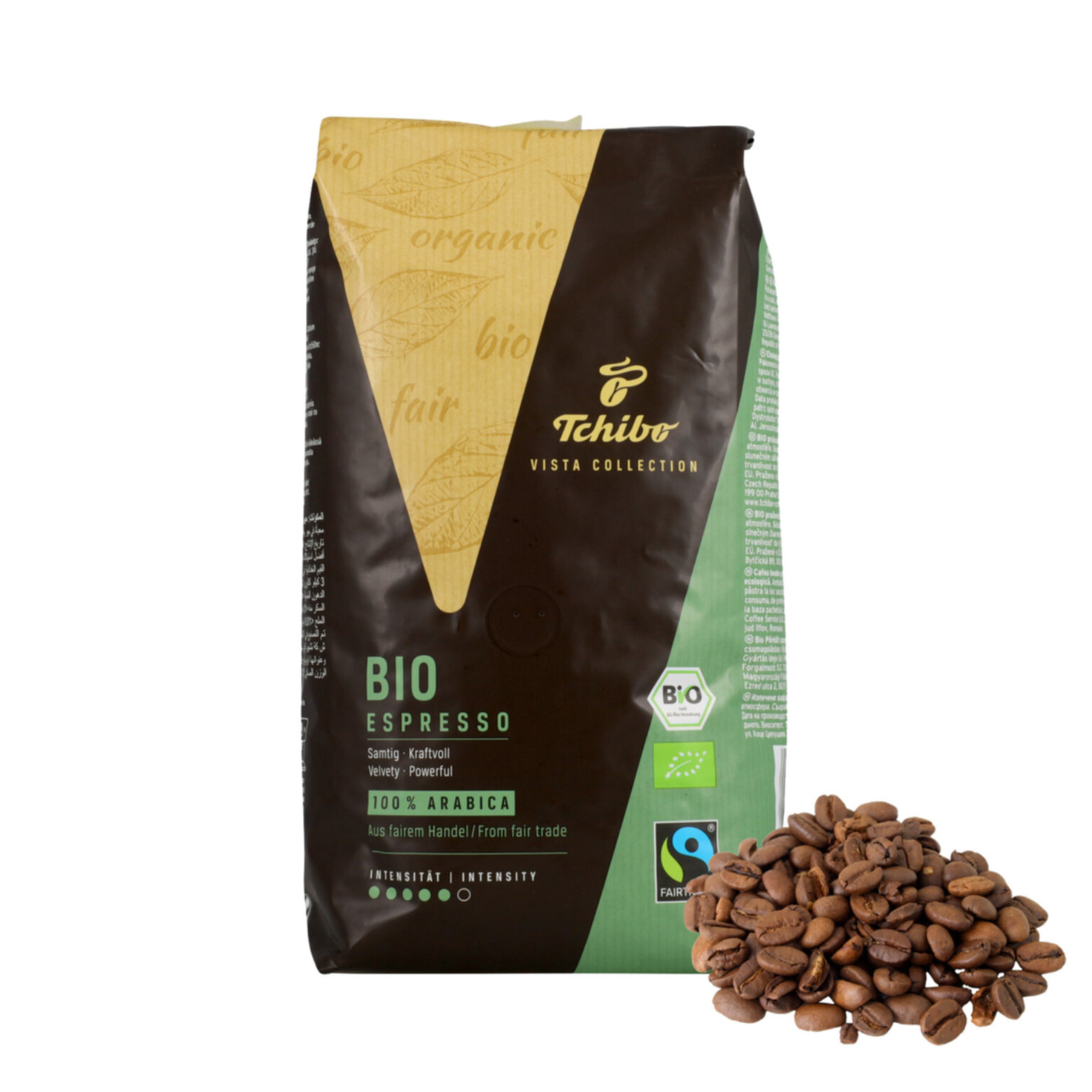 Tchibo Vista Bio Espresso Fairtrade Bohnenkaffee