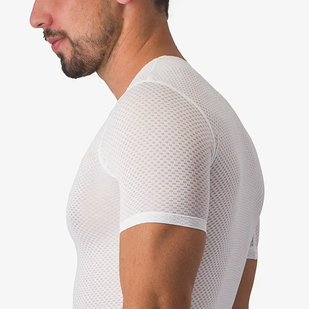 Castelli Pro Mesh 2.0 Ondershirt Korte Mouwen Wit Heren