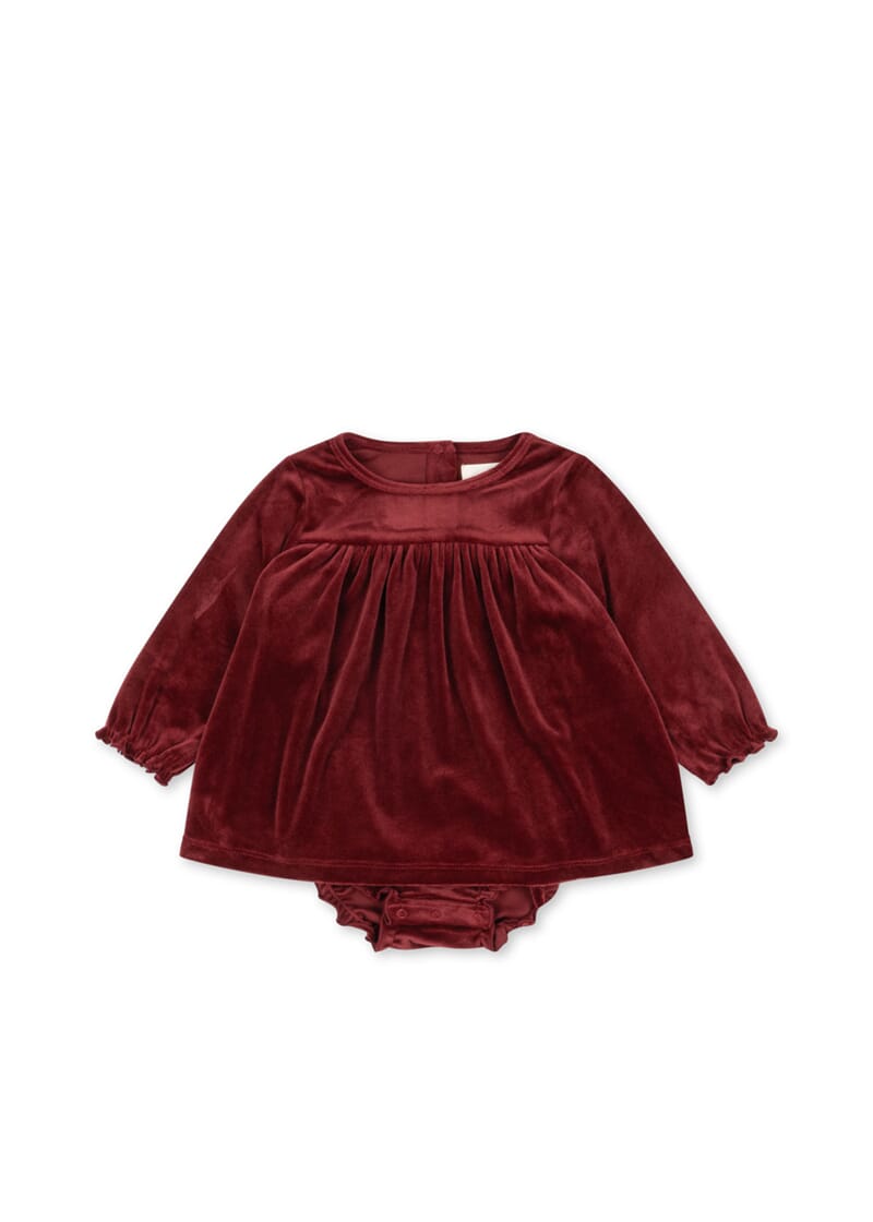 Jingle Romper Dress dahlia - Konges Sløjd - Rumpetroll