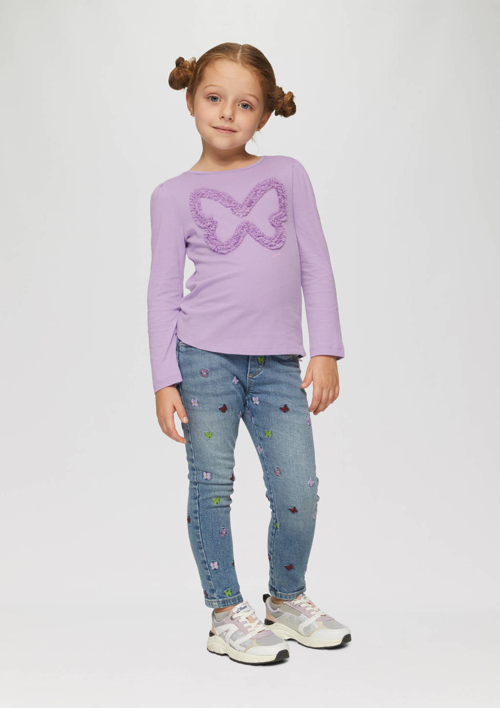 s.Oliver longsleeve met printopdruk lila