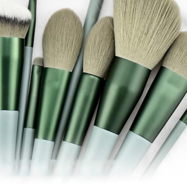 13 stk Makeup Børste Sæt Kosmetiske børster Soft Fiber Foundation Contour