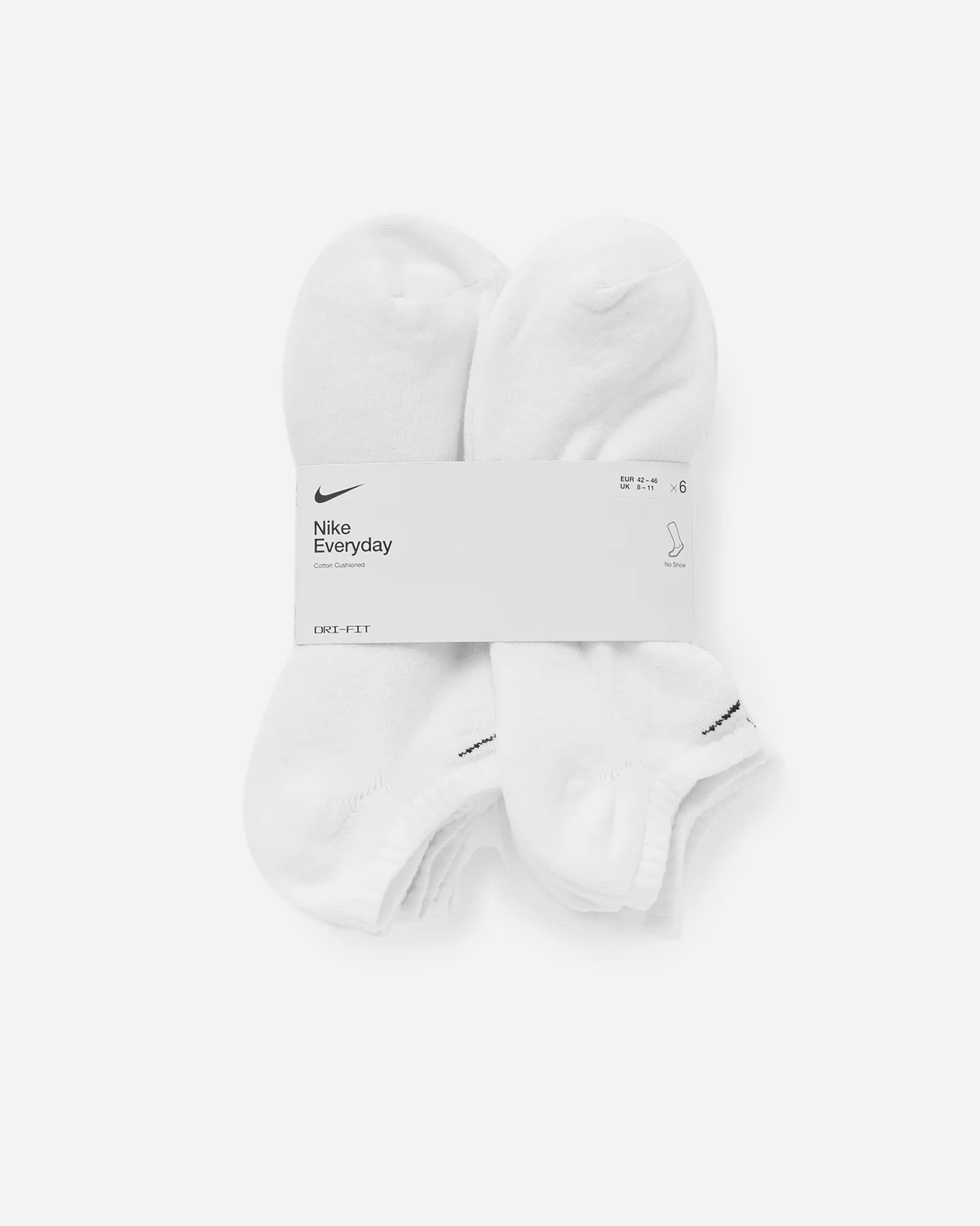 Nike Everyday Cushioned Training No-Show Socks (6 Pairs)