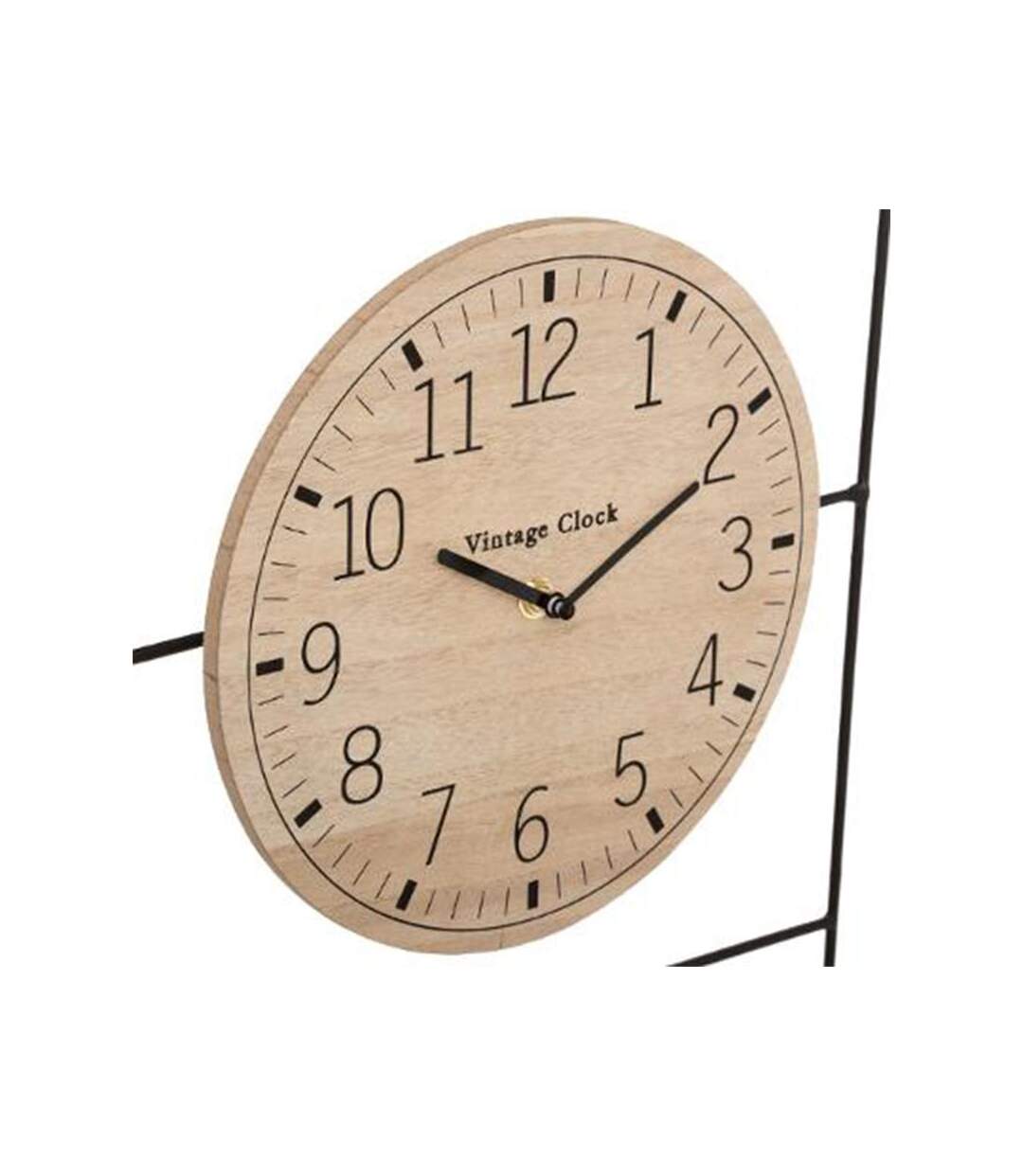 Horloge Murale & Date Camille 51cm Noir