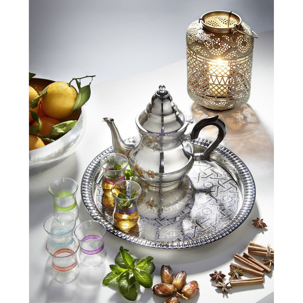 Verre à thé motif oriental Touareg x 6