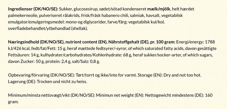 Bagsværd Lakrids Chili, 160 gr.