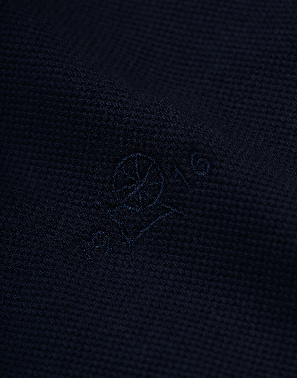 Poloshirt van katoen voor heren in Marineblauw