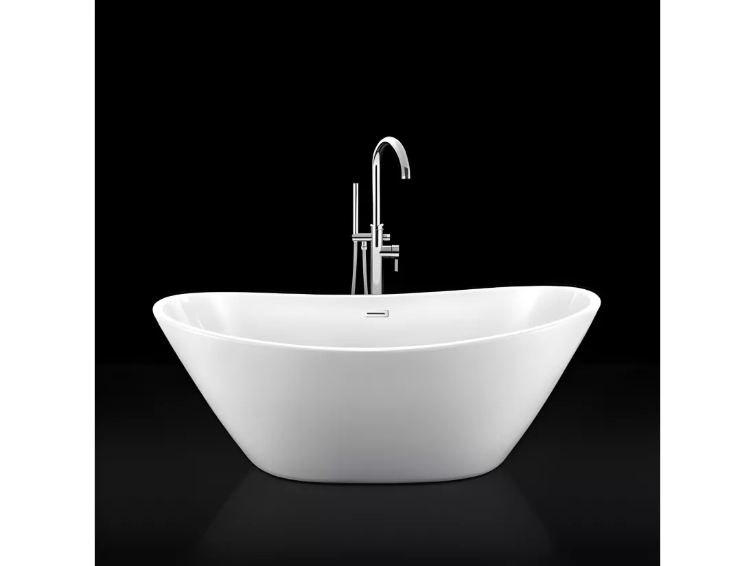 Baignoire îlot design ovale BRIGHTON blanche 170 cm