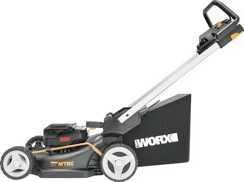 WORX WG749E, Skubbe plæneklipper, 46 cm, 2 cm, 8 cm, 55 L, Batteri
