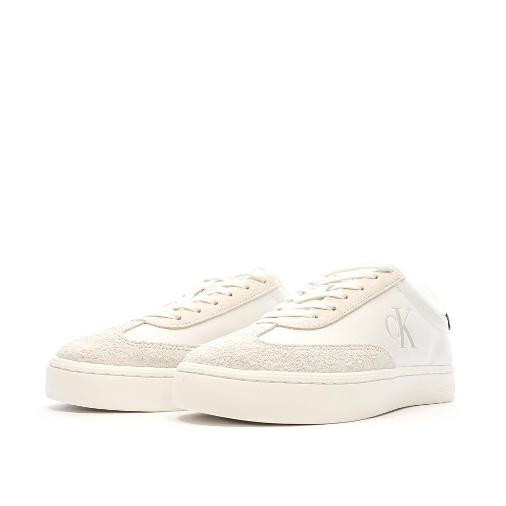 Calvin Klein Jeans Baskets Blanches/Noires Femme Calvin Klein Jeans Classic Cupsole