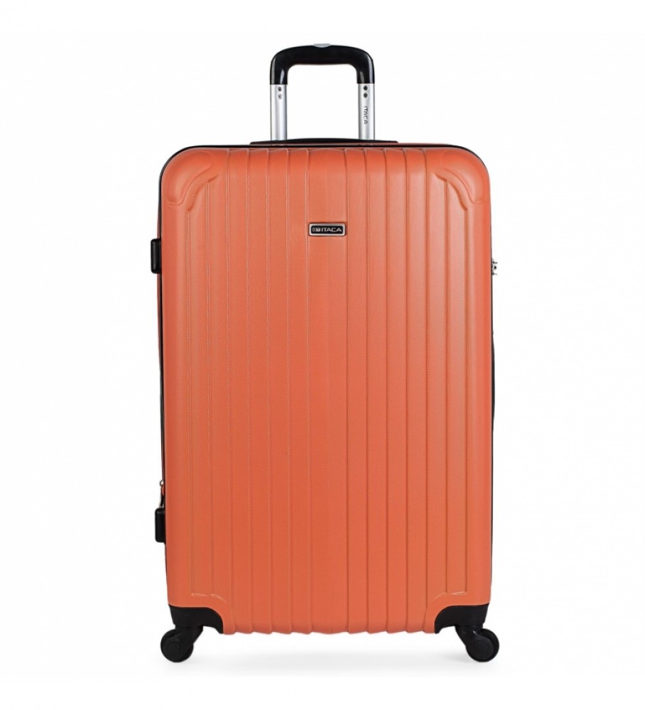 Mala de viagem rígida grande ITACA XL com 4 rodas T71570 Antracite - 76x49x30cm -