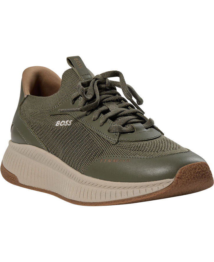 BOSS TTNM EVO_Slon_kntlt Dark green