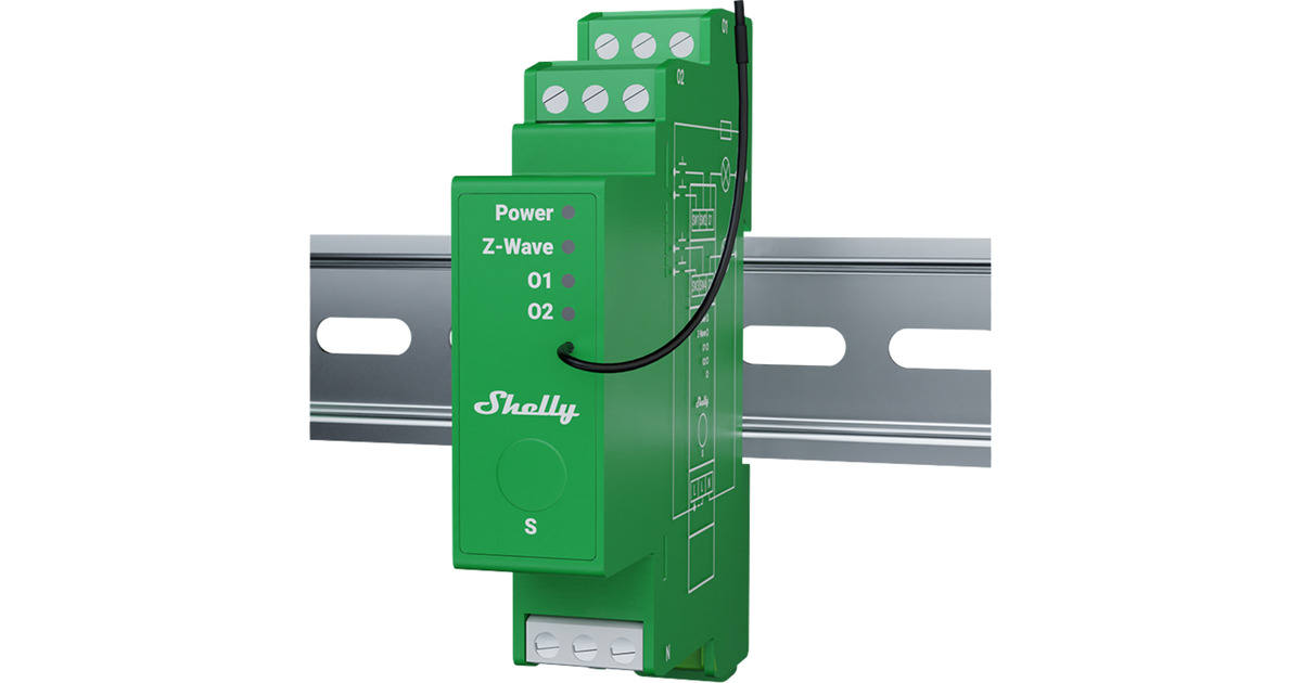 ShellyWave Pro Dimmer 2PM  (Groen)